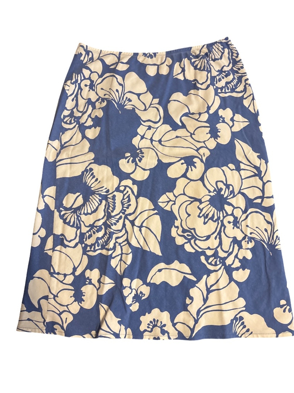 Lands' End White Top with Blue Trim